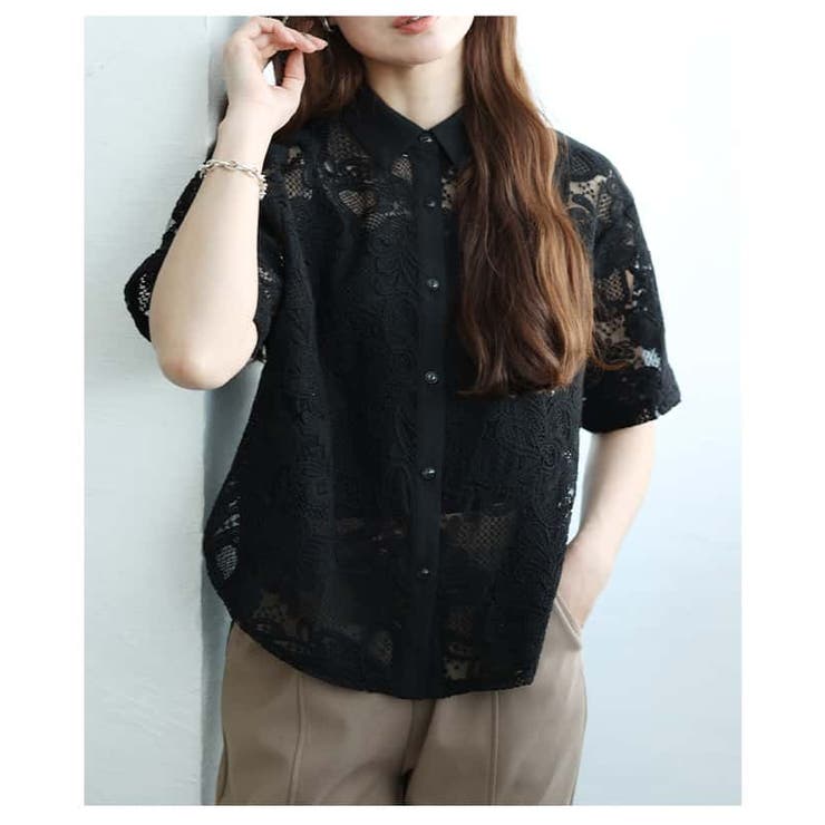 大人の日常を彩る刺繍レースシャツブラウス レディース トップス | Sawa a la mode | 詳細画像18 