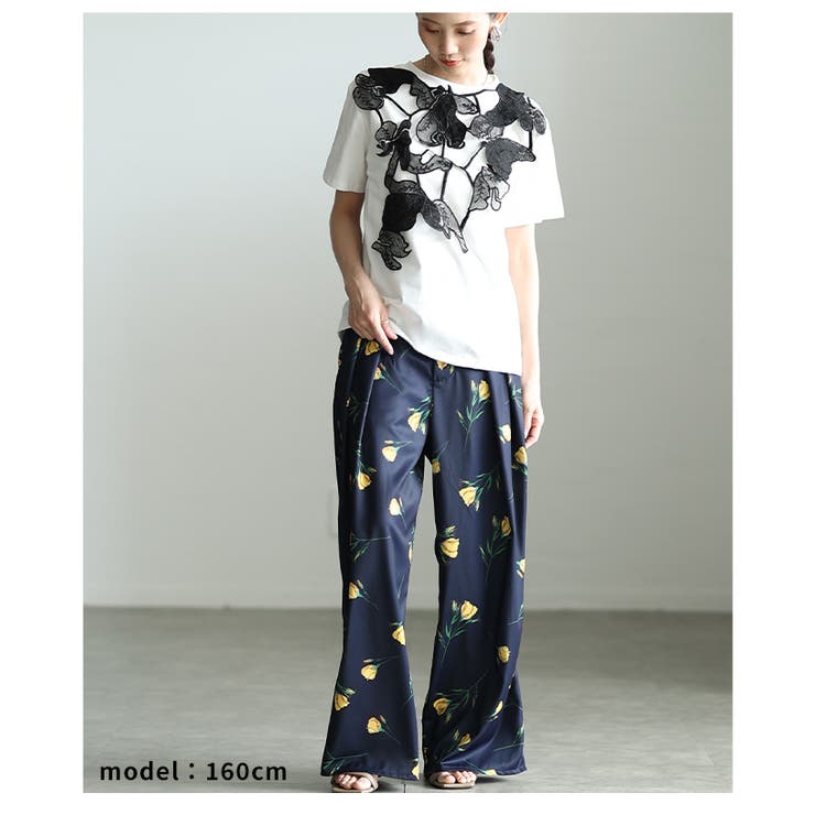アートな立体感纏う2wayレースレイヤードカットソー レディース ファッション | Sawa a la mode | 詳細画像21 
