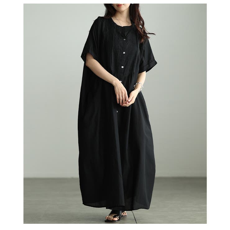 心地の良い涼し気なピンタックインド綿ワンピース レディース ファッション | Sawa a la mode | 詳細画像21 