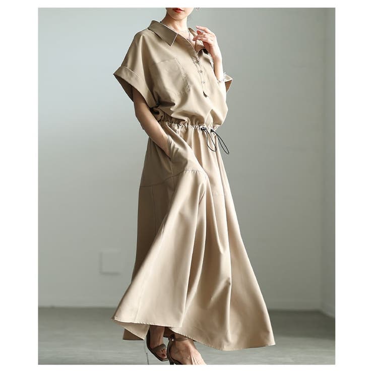 こなれ感をつくるスキッパードロストシャツワンピース レディース ワンピース | Sawa a la mode | 詳細画像4 