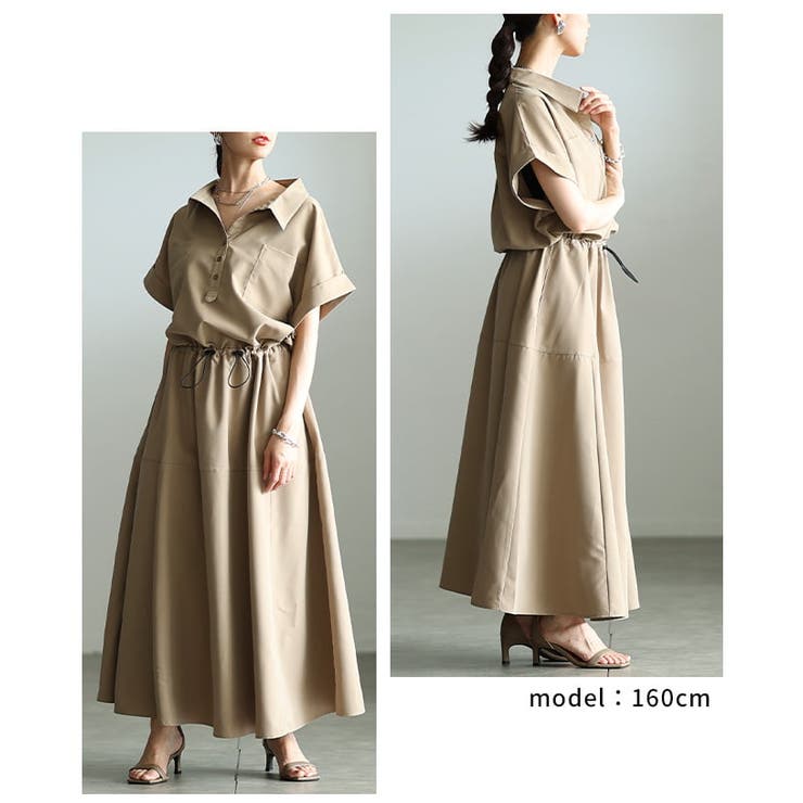 こなれ感をつくるスキッパードロストシャツワンピース レディース ワンピース | Sawa a la mode | 詳細画像10 