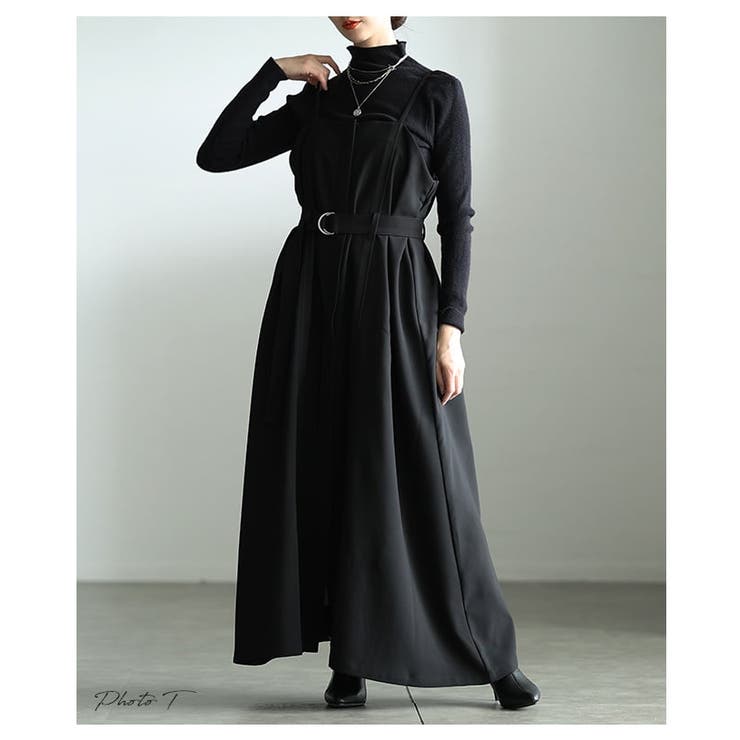 モードな空気を纏うベアトップ風キャミワンピース レディース ワンピース | Sawa a la mode | 詳細画像2 
