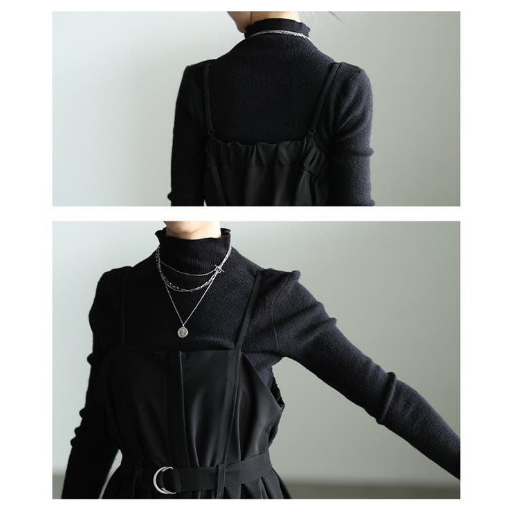 モードな空気を纏うベアトップ風キャミワンピース レディース ワンピース | Sawa a la mode | 詳細画像5 