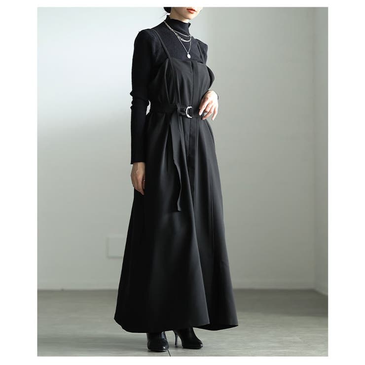 モードな空気を纏うベアトップ風キャミワンピース レディース ワンピース | Sawa a la mode | 詳細画像9 