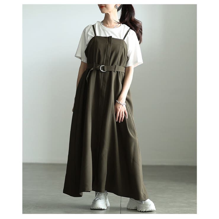 モードな空気を纏うベアトップ風キャミワンピース レディース ワンピース | Sawa a la mode | 詳細画像12 