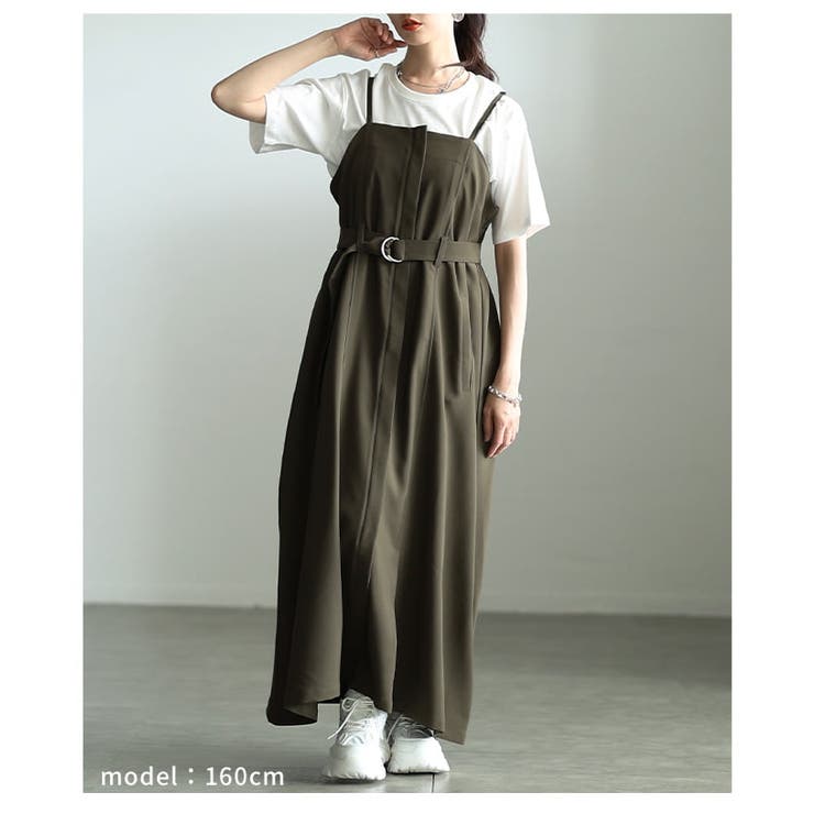 モードな空気を纏うベアトップ風キャミワンピース レディース ワンピース | Sawa a la mode | 詳細画像13 