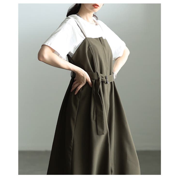 モードな空気を纏うベアトップ風キャミワンピース レディース ワンピース | Sawa a la mode | 詳細画像15 