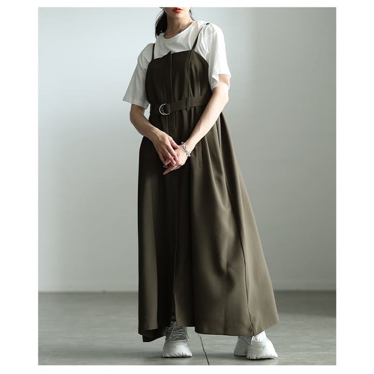 モードな空気を纏うベアトップ風キャミワンピース レディース ワンピース | Sawa a la mode | 詳細画像18 