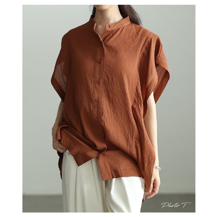 すっきり映えるスクエアシルエットシアーブラウス レディース トップス | Sawa a la mode | 詳細画像2 