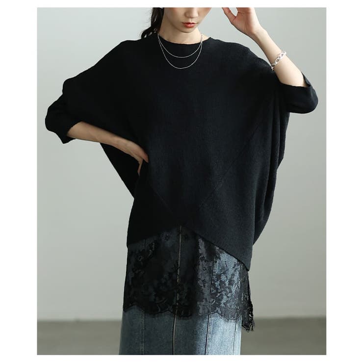 重ねるだけで華やぐ裾レースヘムタンクトップ レディース トップス | Sawa a la mode | 詳細画像4 