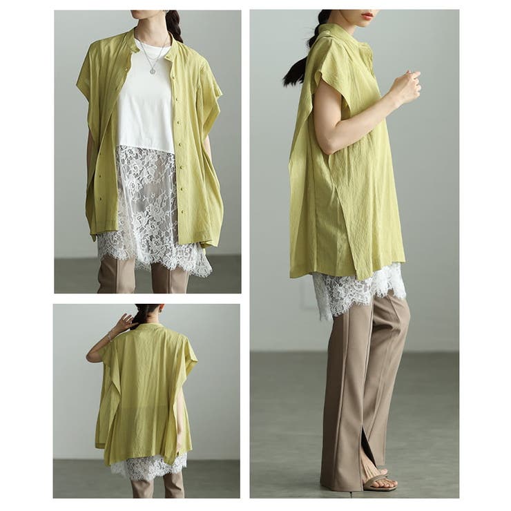 重ねるだけで華やぐ裾レースヘムタンクトップ レディース トップス | Sawa a la mode | 詳細画像17 