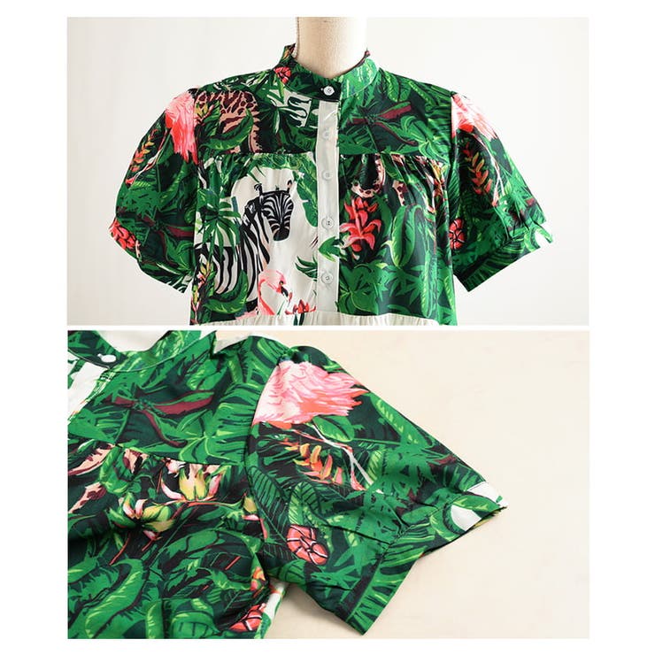 リゾート気分高まるボタニカルティアードワンピース レディース ワンピース | Sawa a la mode | 詳細画像19 