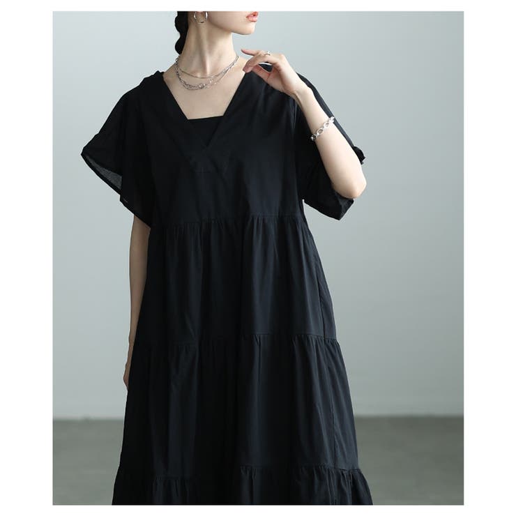 心地いい涼し気なティアードインド綿ワンピース レディース ファッション | Sawa a la mode | 詳細画像14 