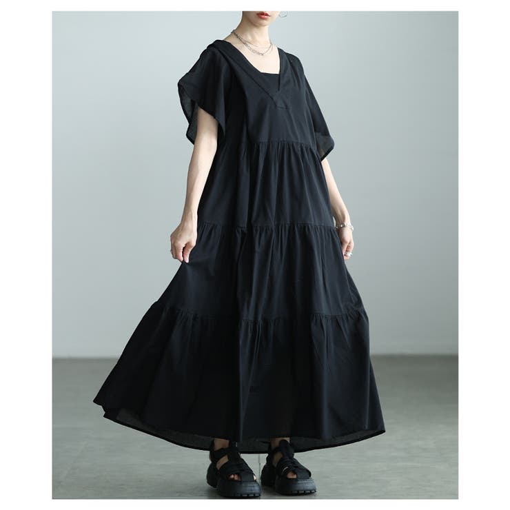 心地いい涼し気なティアードインド綿ワンピース レディース ファッション | Sawa a la mode | 詳細画像17 