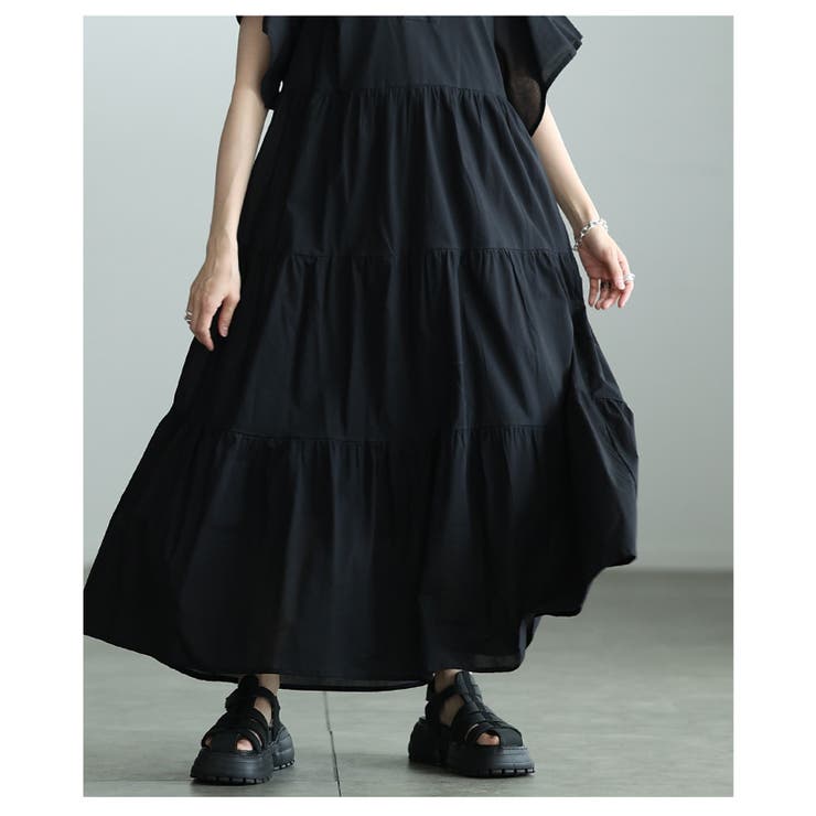 心地いい涼し気なティアードインド綿ワンピース レディース ファッション | Sawa a la mode | 詳細画像18 