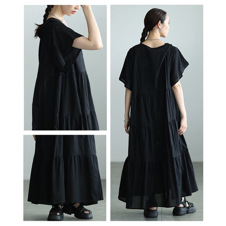 心地いい涼し気なティアードインド綿ワンピース レディース ファッション | Sawa a la mode | 詳細画像19 