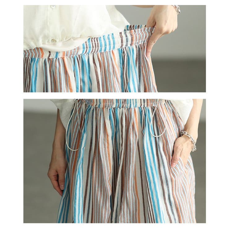 季節を彩る選べるパターンインド綿フレアスカート レディース ファッション | Sawa a la mode | 詳細画像5 