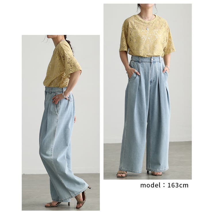 華やぎをプラスするシアーレース半袖プルオーバー レディース トップス | Sawa a la mode | 詳細画像10 