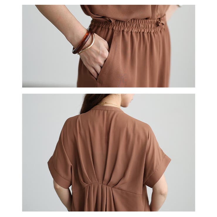 ゆったり軽やか纏うジョーゼットセットアップ レディース ブラウス | Sawa a la mode | 詳細画像5 