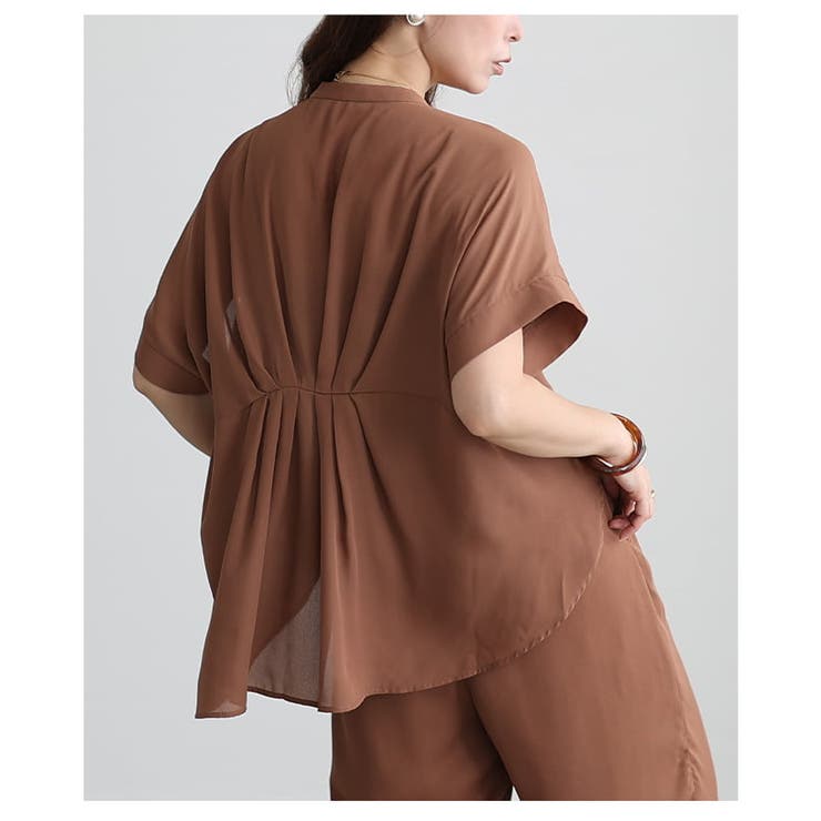 ゆったり軽やか纏うジョーゼットセットアップ レディース ブラウス | Sawa a la mode | 詳細画像8 