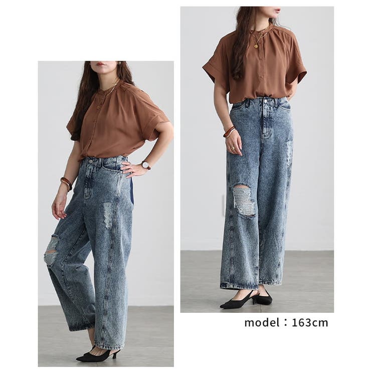 ゆったり軽やか纏うジョーゼットセットアップ レディース ブラウス | Sawa a la mode | 詳細画像10 
