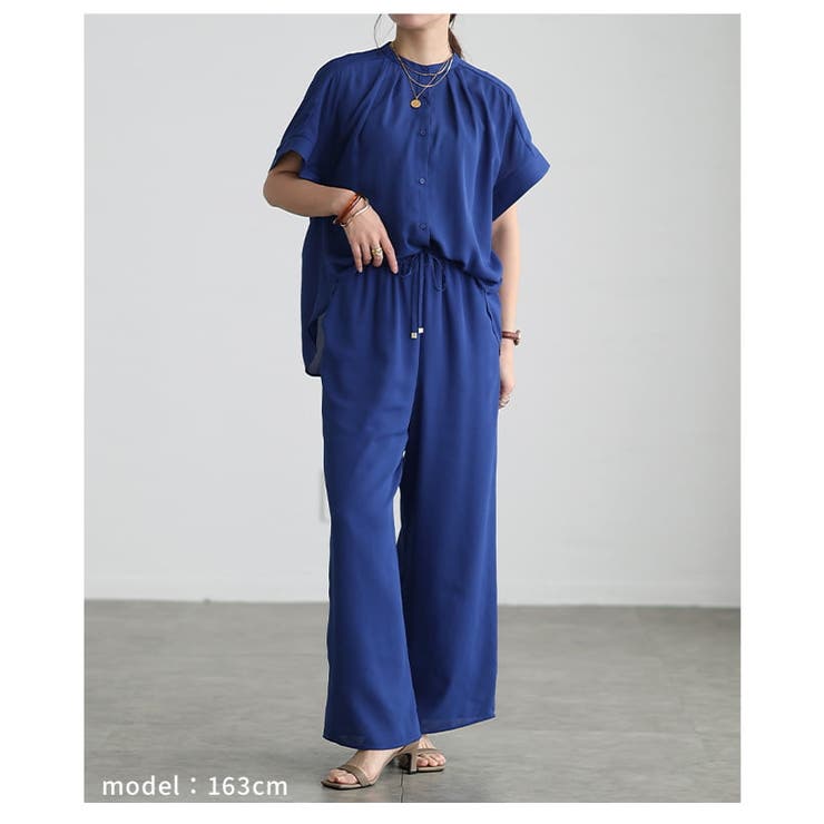 ゆったり軽やか纏うジョーゼットセットアップ レディース ブラウス | Sawa a la mode | 詳細画像13 