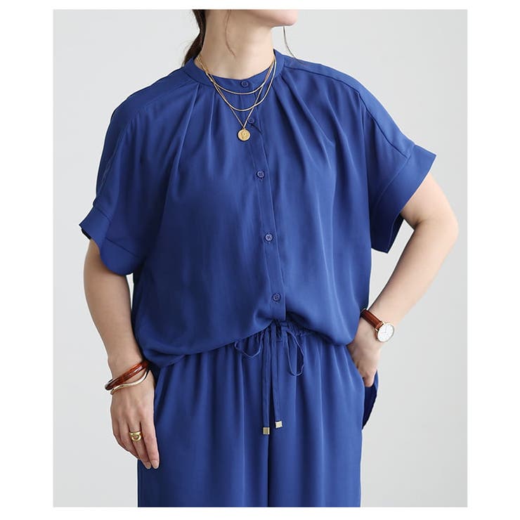 ゆったり軽やか纏うジョーゼットセットアップ レディース ブラウス | Sawa a la mode | 詳細画像14 