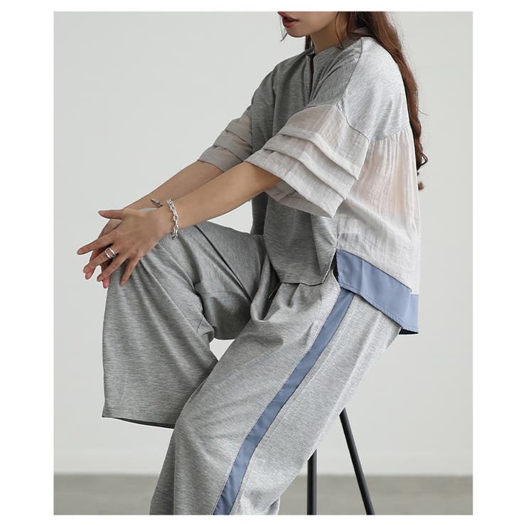 夏に頼れるUV＆接触冷感ハーフジップ異素材トップス レディース ファッション | Sawa a la mode | 詳細画像14 