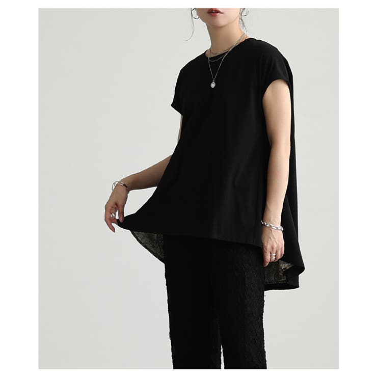 後ろ姿で魅せるバックスリットペイズリー切替トップス レディース ファッション | Sawa a la mode | 詳細画像20 