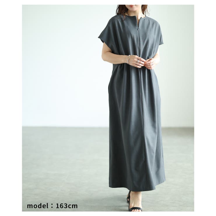 美しいラインを描くウエストタック前後2wayワンピース レディース ファッション | Sawa a la mode | 詳細画像12 