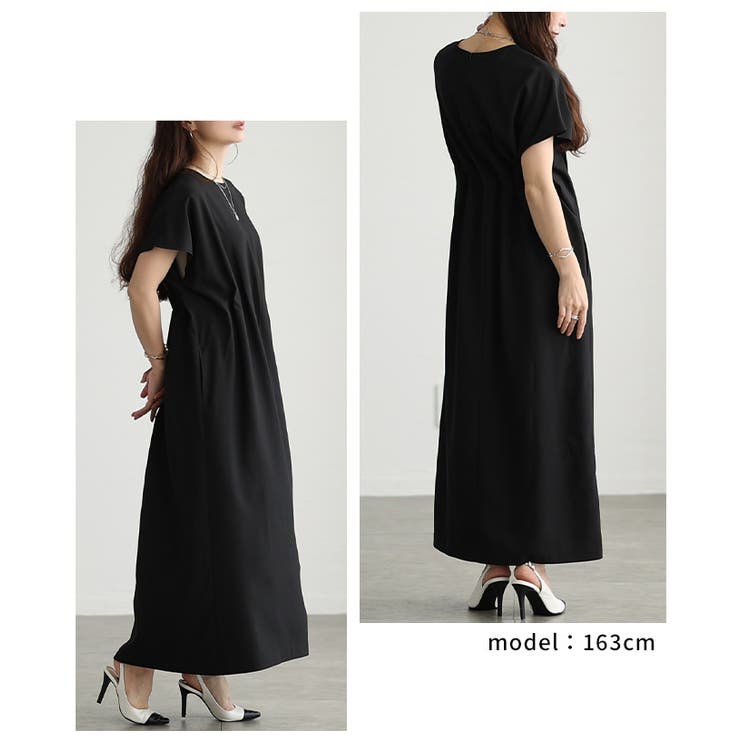 美しいラインを描くウエストタック前後2wayワンピース レディース ファッション | Sawa a la mode | 詳細画像15 