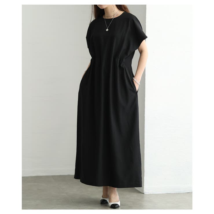 美しいラインを描くウエストタック前後2wayワンピース レディース ファッション | Sawa a la mode | 詳細画像17 