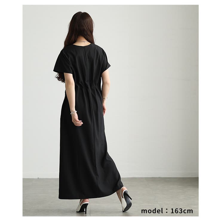美しいラインを描くウエストタック前後2wayワンピース レディース ファッション | Sawa a la mode | 詳細画像20 