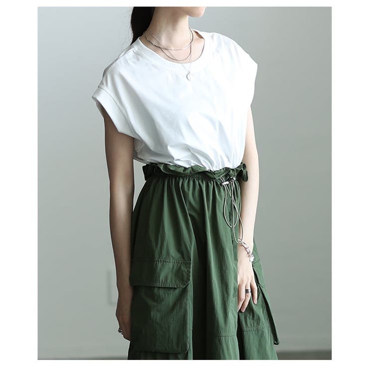 絞って楽しむ異素材ドッキングドロストワンピース レディース ワンピース | Sawa a la mode | 詳細画像14 