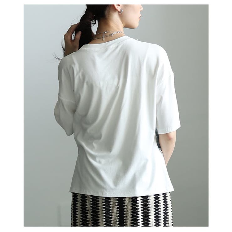 デザインで差がつくデニムレイヤード風カットソートップス レディース トップス | Sawa a la mode | 詳細画像9 