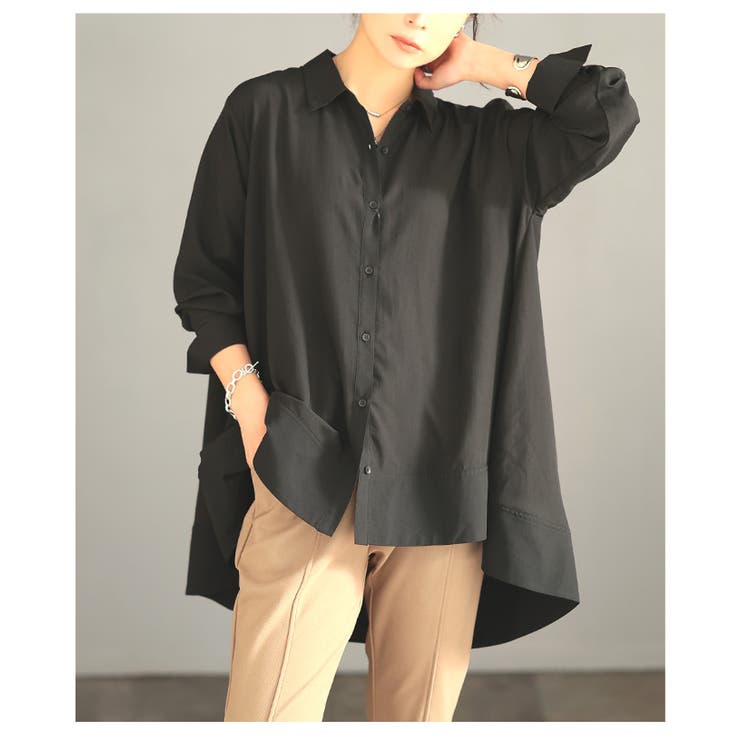 シンプルで終わらせないテールヘムフレアブラウス レディース ファッション | Sawa a la mode | 詳細画像8 