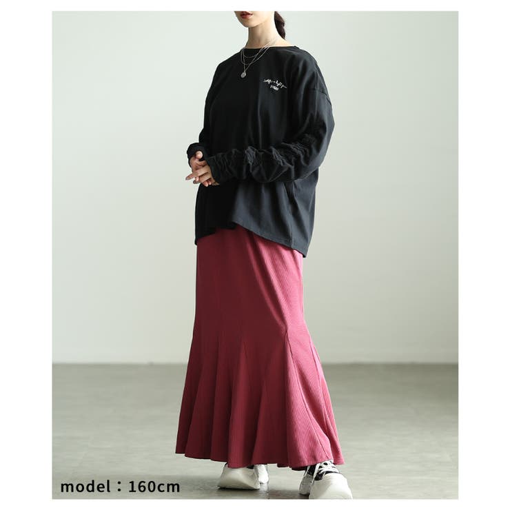毎日着たくなるシャーリングスリーブコットンロンT レディース ファッション | Sawa a la mode | 詳細画像11 