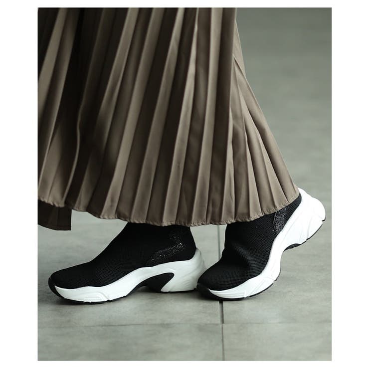 スニーカー感覚で履けるラインストーン付きスニーカーブーツ レディース スニーカー | Sawa a la mode | 詳細画像4 
