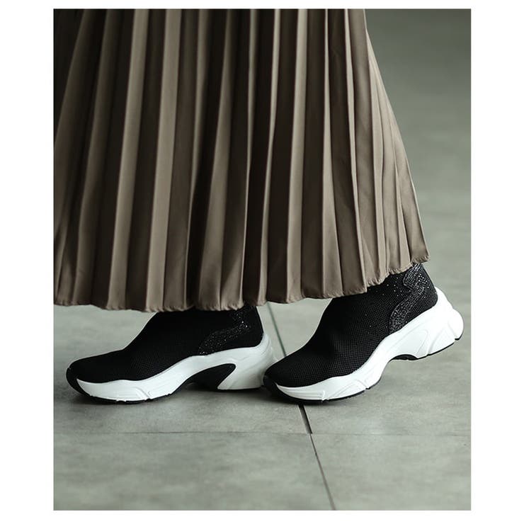 スニーカー感覚で履けるラインストーン付きスニーカーブーツ レディース スニーカー | Sawa a la mode | 詳細画像13 