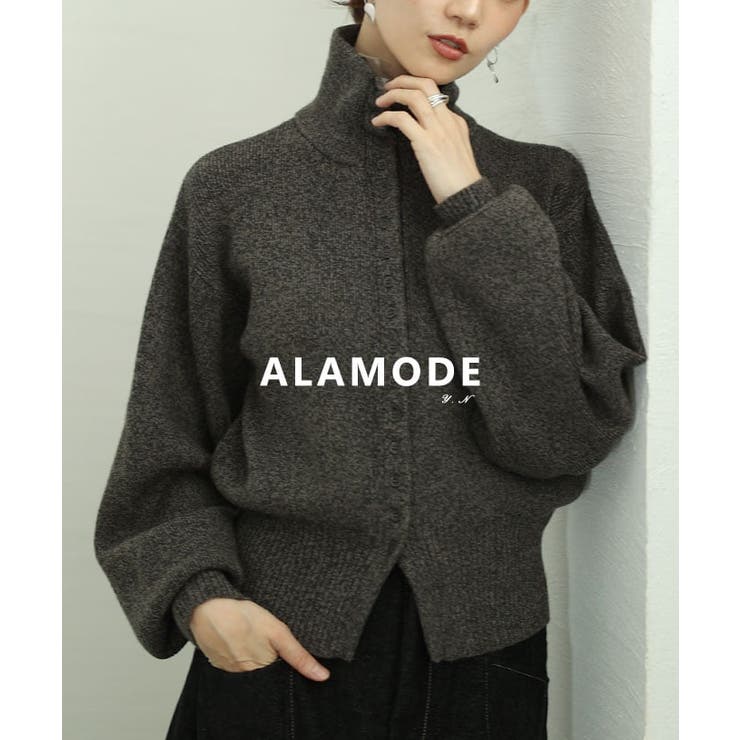 着こなし自在のハイネックニットカーディガン レディース トップス | Sawa a la mode | 詳細画像1 
