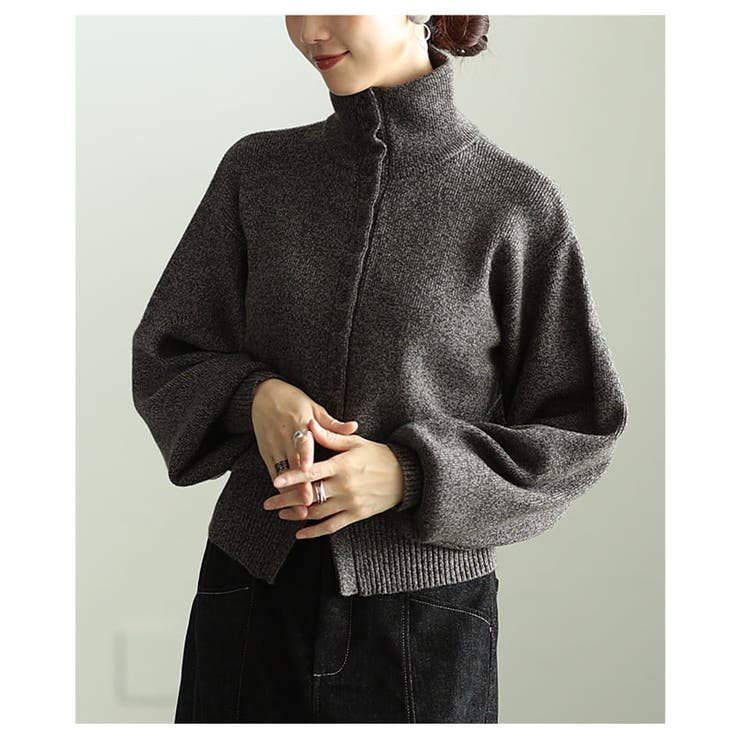 着こなし自在のハイネックニットカーディガン レディース トップス | Sawa a la mode | 詳細画像4 