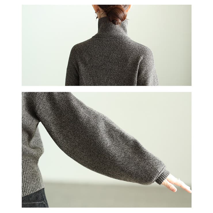 着こなし自在のハイネックニットカーディガン レディース トップス | Sawa a la mode | 詳細画像5 