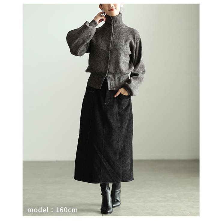 着こなし自在のハイネックニットカーディガン レディース トップス | Sawa a la mode | 詳細画像13 