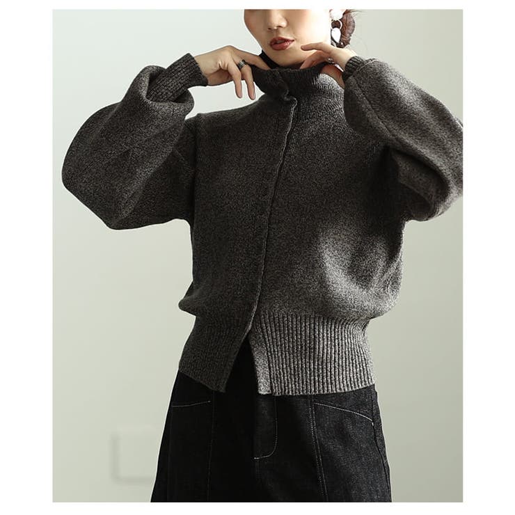 着こなし自在のハイネックニットカーディガン レディース トップス | Sawa a la mode | 詳細画像14 