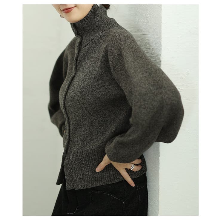 着こなし自在のハイネックニットカーディガン レディース トップス | Sawa a la mode | 詳細画像15 