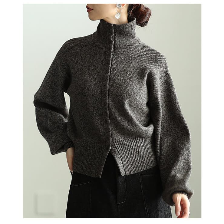 着こなし自在のハイネックニットカーディガン レディース トップス | Sawa a la mode | 詳細画像16 