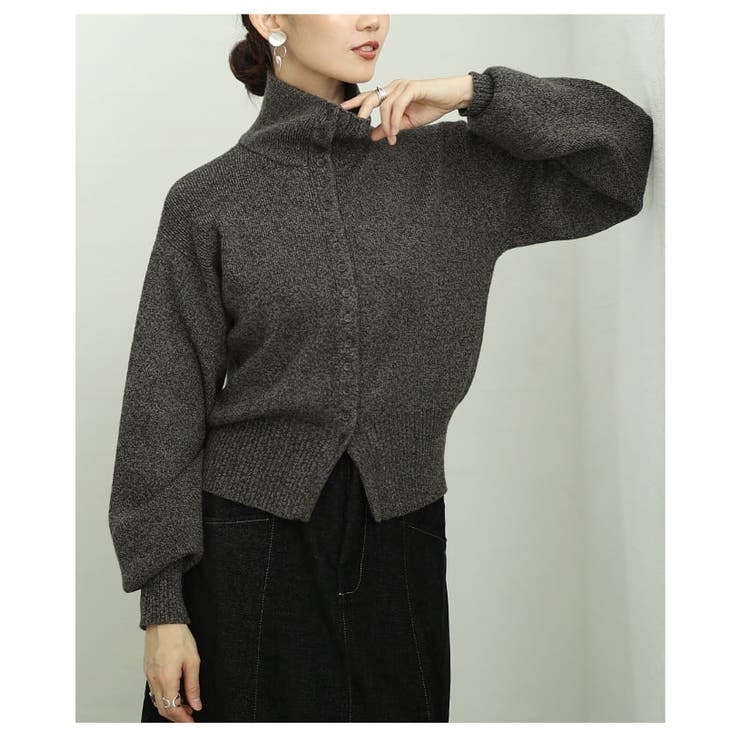着こなし自在のハイネックニットカーディガン レディース トップス | Sawa a la mode | 詳細画像18 