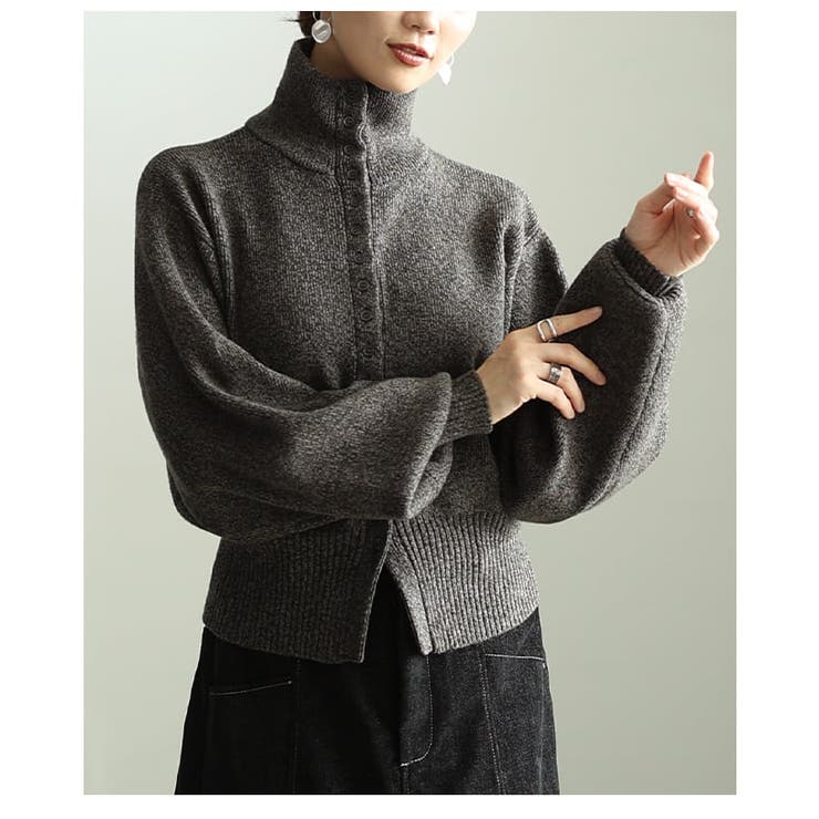 着こなし自在のハイネックニットカーディガン レディース トップス | Sawa a la mode | 詳細画像22 