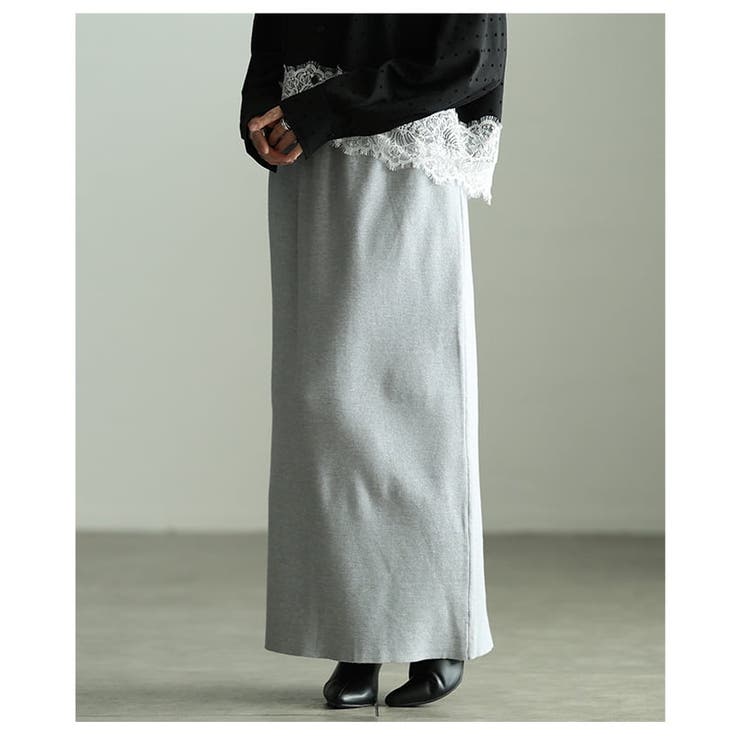 縦ラインですっきり見せるロングニットスカート レディース スカート | Sawa a la mode | 詳細画像8 