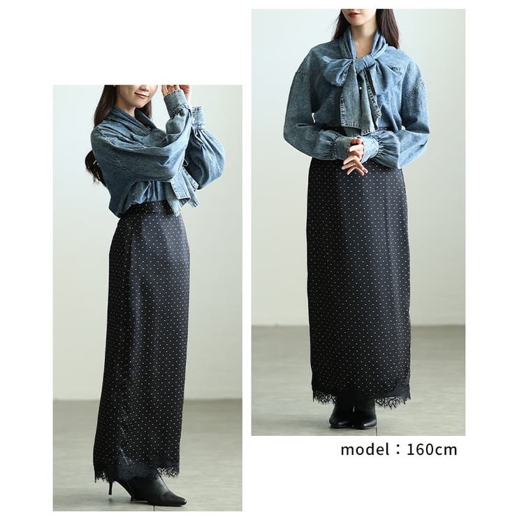 甘さを結ぶボリュームリボンデニムシャツ レディース トップス | Sawa a la mode | 詳細画像10 